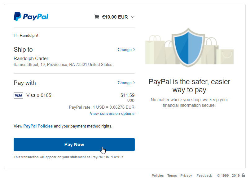 paypal customer service usa